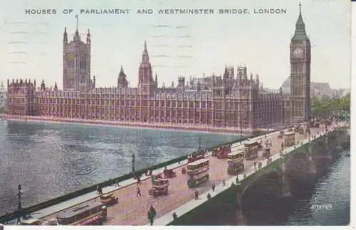 London - Houses of Parliament and Westminster Bridge gl1928 222.031