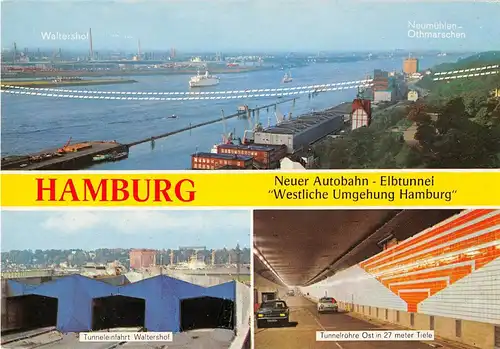 Hamburg Neue Autobahn Elbtunnel "Westl. Umgehung Hamburg" ngl 153.668