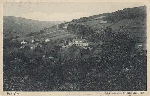 Bad Orb,Blick nach dem Spessart-Sanatorium gl1930 E0412