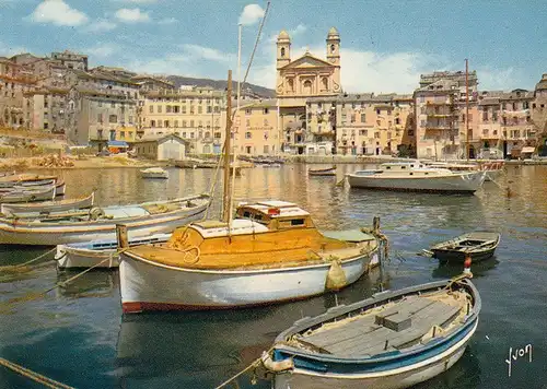 Corse Bastia L'Eglise St-Jean, Port de Pêcheurs ngl D8033