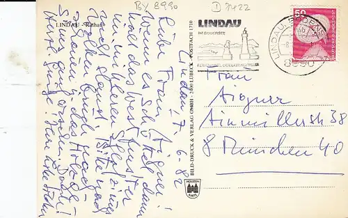 Lindau im Bodensee Rathaus gl1982 D7422