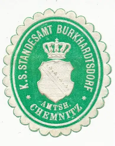 Sondermarke (Keine AK!) Gemeinde Burkhardtsdorf Amtsh. Chemnitz 156.586