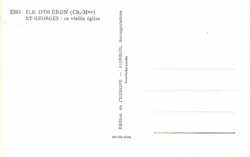 Ile D´Oléron St. Geroges : Sa Vieille église ngl 153.487
