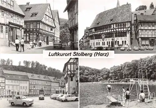 Stolberg (Harz) Partie am Markt, Rathaus, Waldbad ngl 152.188