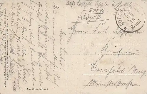 De PERTHES, Am Wiesenbach (Schwarzwald) gl1918 E0478