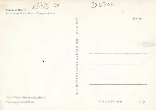 Rübeland Harz Hermannshöhle ngl D6700