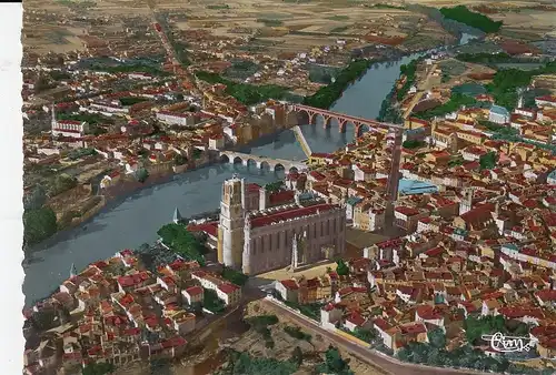 Albi /Tarn) Vue Aérienne Basilique Ste Cécile et le Ponts ngl D8149