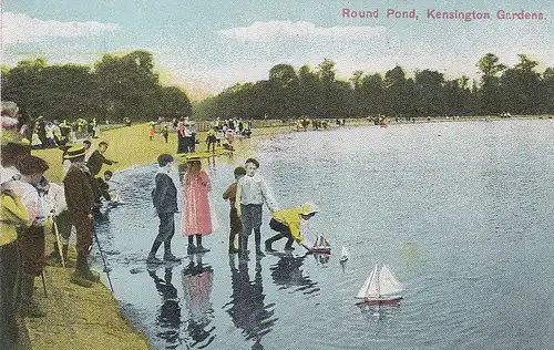 London, Kensington Gardens, Round Pond ngl D8824