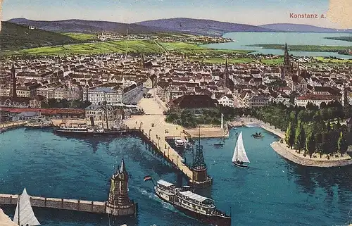 Konstanz (Bodensee) Hafen gl1928 D8834