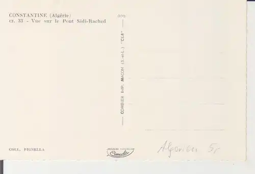 Algerien: Constantine - Vue sur le Pont de Sidi-Rached ngl 223.551