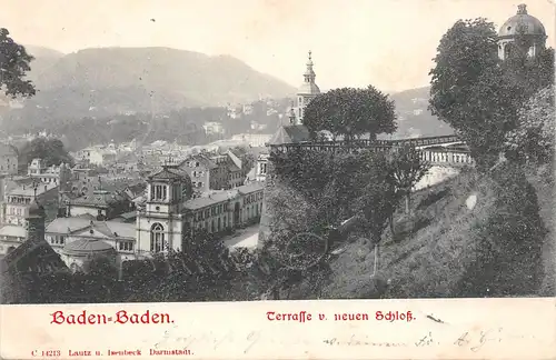 Baden-Baden Terrasse vom neuen Schloss bahnpgl1902 157.517