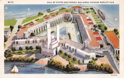 Chicago World's Fair, Hall of States and Federal buildings ngl 158.680