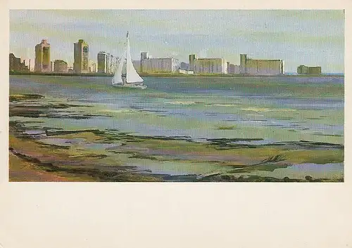 Küstenansicht rückseitig kyrillische Beschreibung ngl D8486