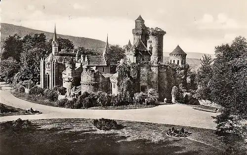 Kassel-Wilhelmshöhe, Löwenburg gl1960 D8912