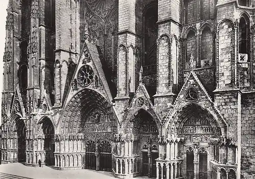 Bourges (Cher) Cathédrale St-Etienne, Les Cinq Portails ngl D8276