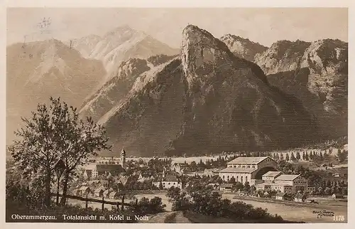 Oberammergau Obb. mit Kofel und Noth gl1937 D8519