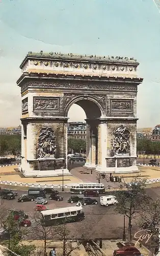 Paris, Le Arc de triomphe de l'Etoile gl1961 D9031