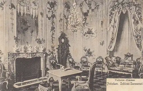 Potsdam, Schloß Sanssouci, Voltaire-Zimmer ngl E0759