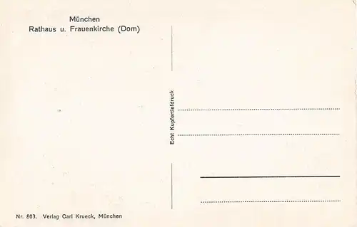 München Rathaus und Frauenkirche (Dom) ngl 153.457