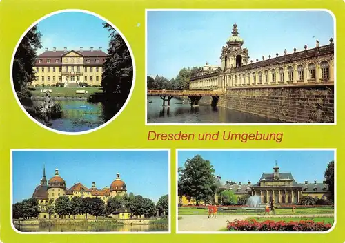 Dresden - Barockschloss Rammenau Zwinger Schlösser Mehrbildkarte ngl 154.214