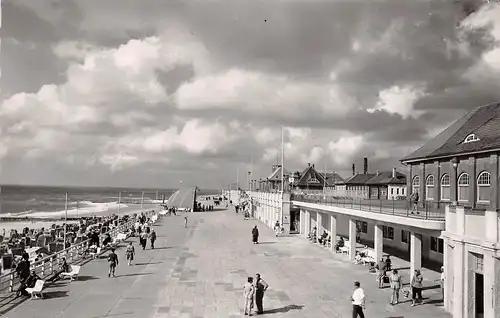 Nordseebad Westerland auf Sylt Kurpromenade gl1957 155.641