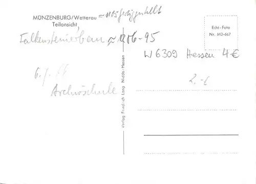 Münzenburg/Wetterau Teilansicht ngl 156.386