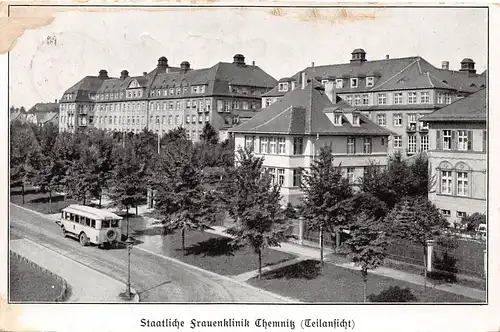 Chemnitz staatliche Frauenklinik Teilansicht gl1928 154.317