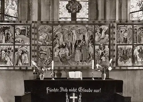 Bad Wildungen Altarbild des Konrad von Soest (1403) gl1970 D8681