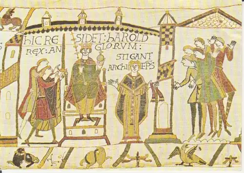Bayeux, Tapisserie Harold so fait sacrer Roi d'Angleterre gl1982 222.631