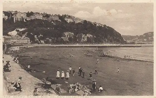 Torquay, Tor Abbey Sands and Waldon Hill ngl D8768