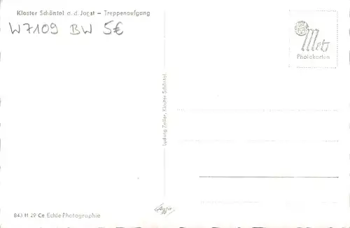 Schöntal an der Jagst Kloster Treppenaufgang ngl 157.186