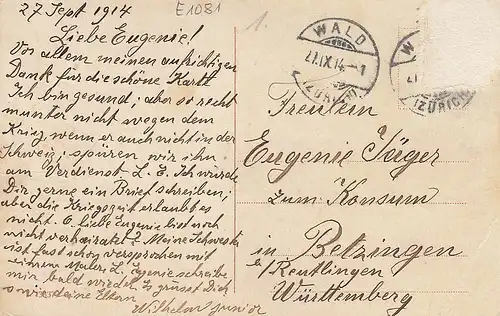 Blumen-Orakel gl1914 E1081