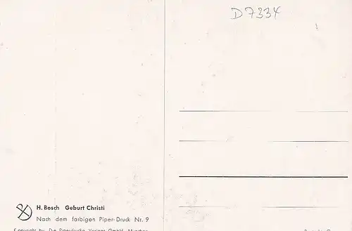 H.BOSCH Geburt Christi ngl D7334