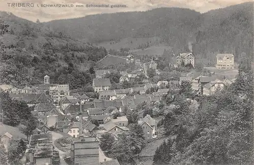 Triberg Schwarzwald von Schonachtal gesehen ngl 155.777