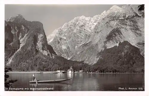 Königssee - St.Bartholomä mit Watzmann-Ostwand ngl 153.286
