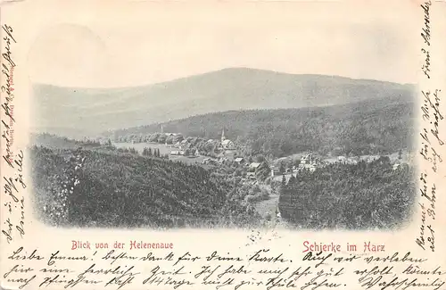 Schierke im Harz Blick von der Helenenaue gl1900 159.021