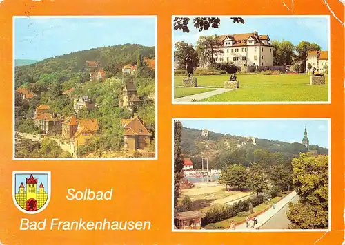 Solbad Frankenhausen/Kyffh. Blick zum Weinberg Soleschwimmbad gl1983 154.191