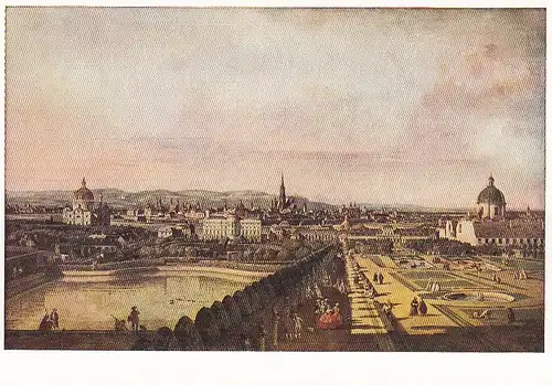 CANALETTO (BERNARDO BELLOTTO) Wien vom Belvedere gesehen ngl E1152