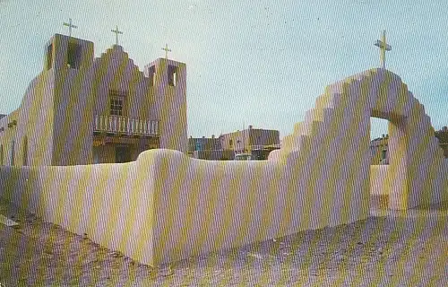 Taos Pueblo, New Mexico, New Church gl1968 D8940