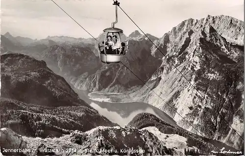 Jennerbahn mit Watzmann Steinernem Meer u. Königssee gl1956 153.558