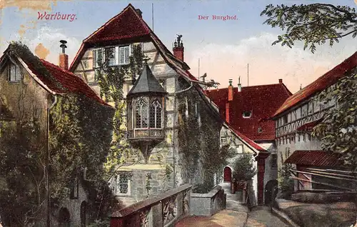Eisenach, Wartburg, Der Burghof feldpgl1915 154.164
