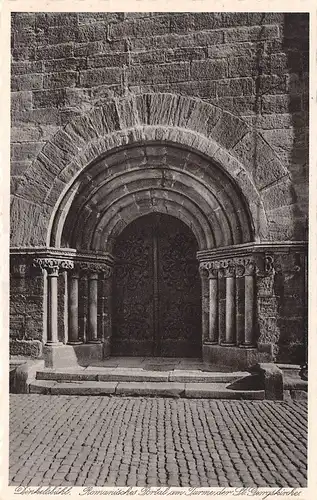 Dinkelsbühl - Romanisches Portal am Turme der St.Georgskirche ngl 154.547