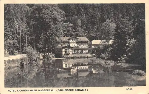 Hotel Lichtenhainer Wasserfall Sächs.Schw. gl1952 154.148