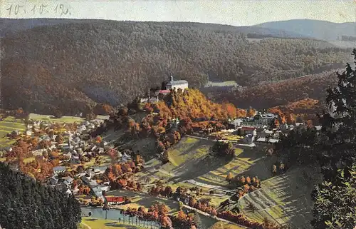 Schwarzburg im Herbst gl1912 158.297