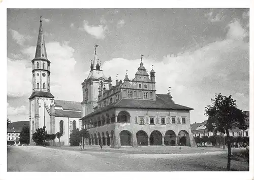 Levoča / Leutschau Ring mit Rathaus Glockenturm u. St. Jakob ngl 154.212