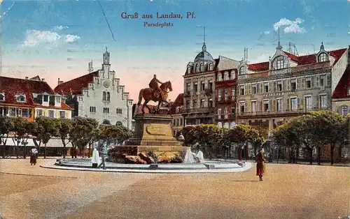 Landau i. Pfalz Paradeplatz feldpgl1917 157.836