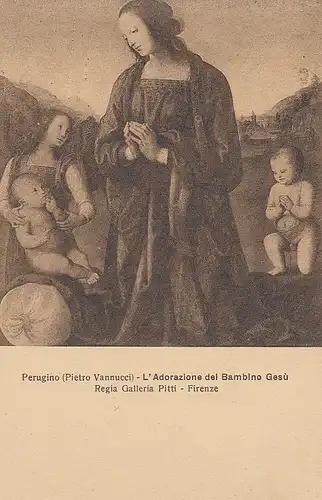 PERUGINO L'Adorazione del Bambino Gesù ngl D9267