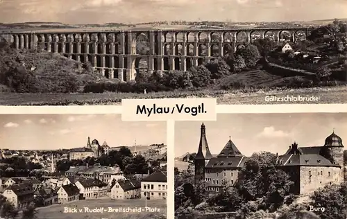 Mylau im Vogtland - 3 Ansichten gl196? 158.398