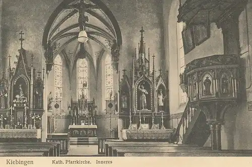 Kiebingen, Kath.Pfarrkirche innen, Foto ngl E1288