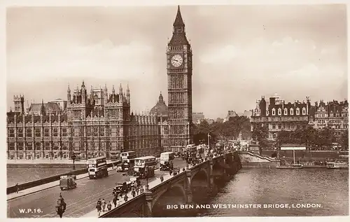 London Big Ben and Westminster Bridge ngl D8764